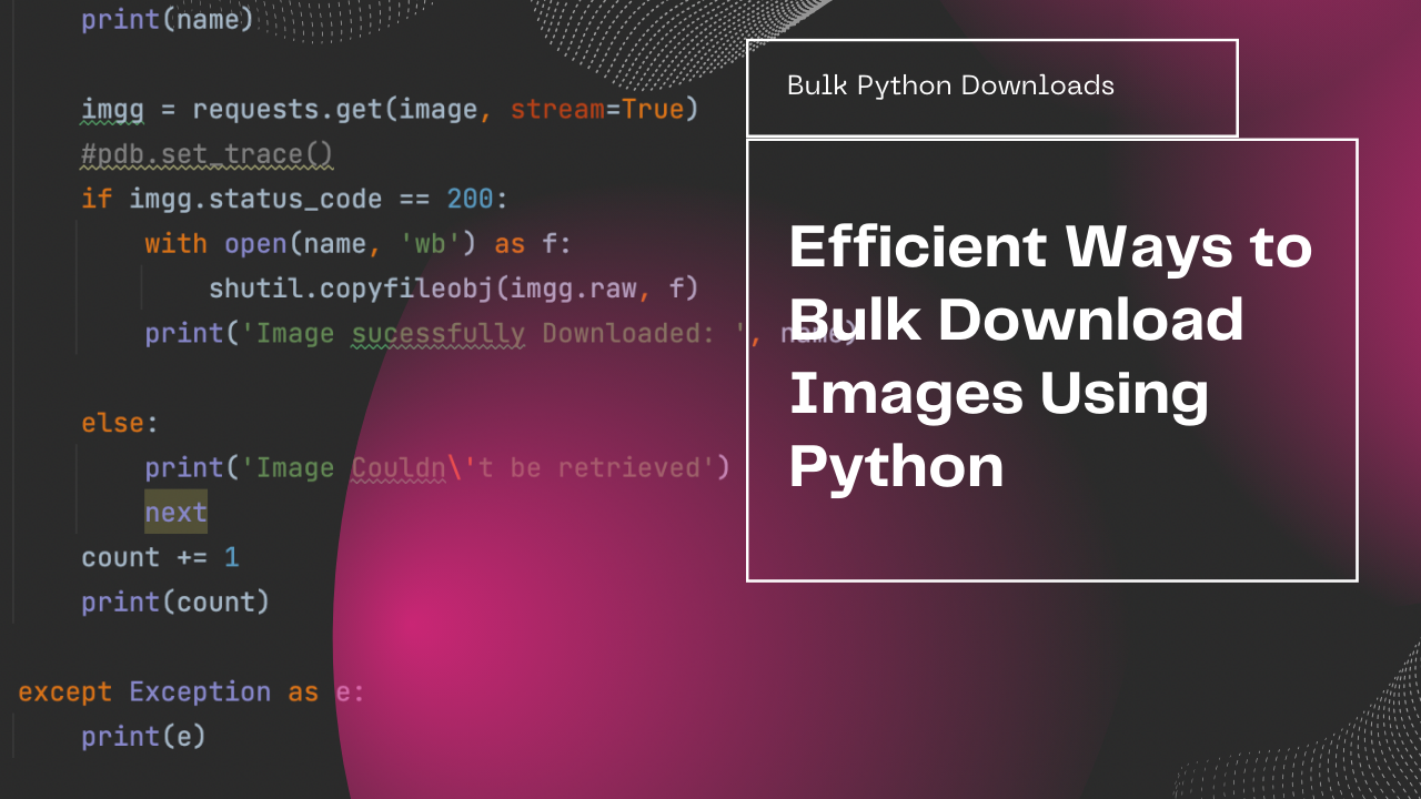 How to Download Images in Bulk in Python from crawl feeds